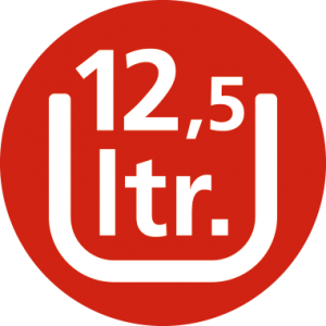 12,5 L capacity
